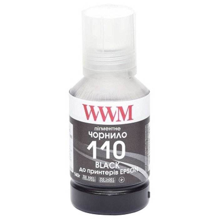 Чорнила WWM 110 для Epson, пігментні 140г Black (E110BP)